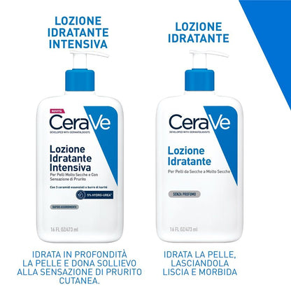 Cerave Lozione Idratante intensiva per pelli secche e molto secche con sensazione di prurito 473ml