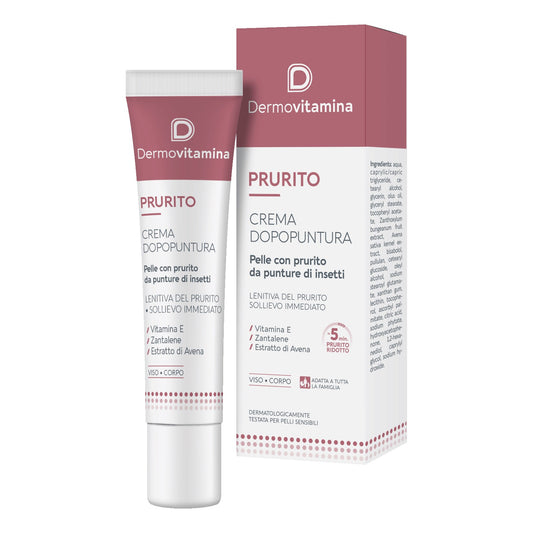 Dermovitamina Prurito crema dopopuntura lenitiva sollievo immediato 15ml