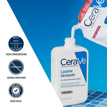 Cerave Ricarica Lozione Idratante per pelli da normali a secche 473ml