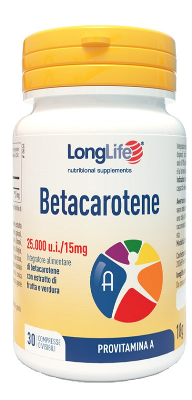 LONGLIFE BETACAROTENE 30CPR