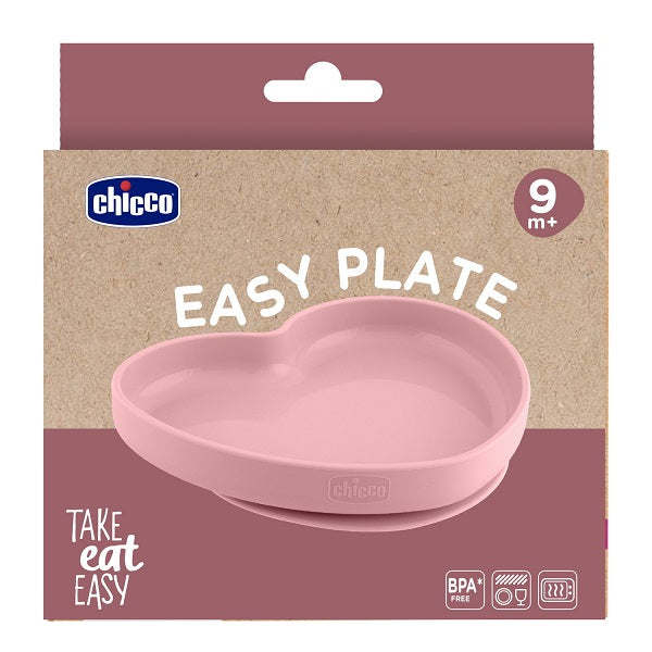 CH PIATTO CUORE SIL ROSA 9M+