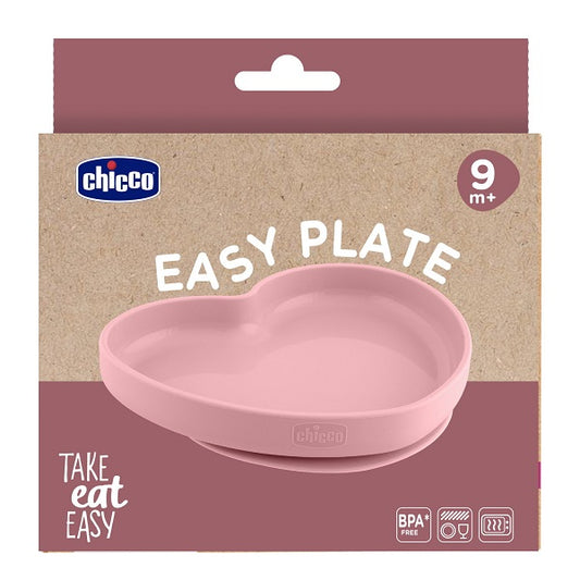 CH PIATTO CUORE SIL ROSA 9M+