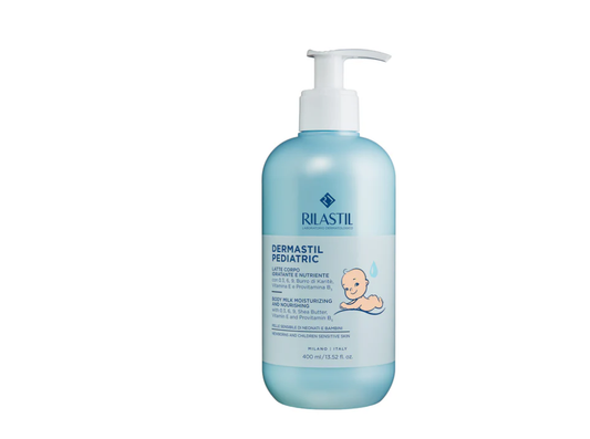Rilastil Dermostil Pediatric Latte corpo nutriente e idratante per neonati e bambini  400ml
