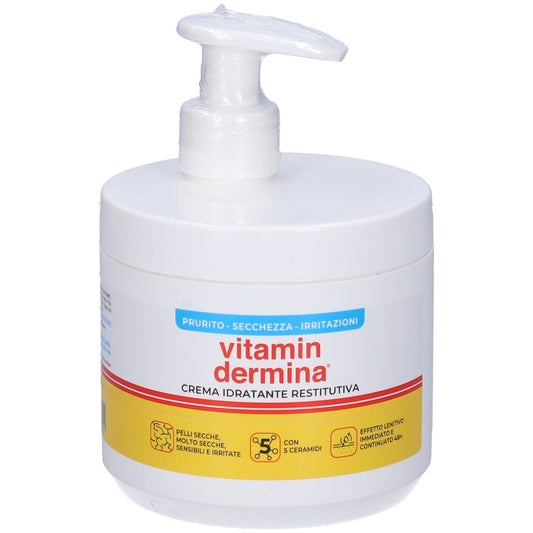 Vitamindermina crema idratante restitutiva dispenser 400ml