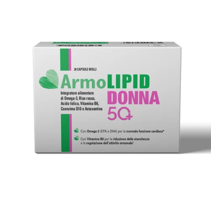 Armolipid Donna 50+ 30 capsule molli Integratore per la funzione cardiaca femminile