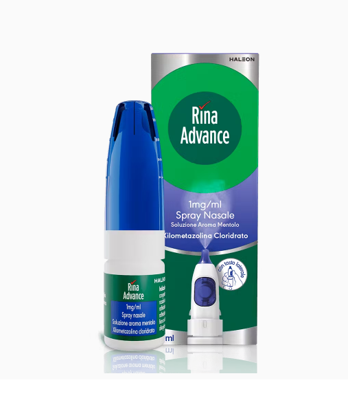 RinoAdvance Spray nasale 1mg/ml xilometazolina aroma mentolo 10ml
