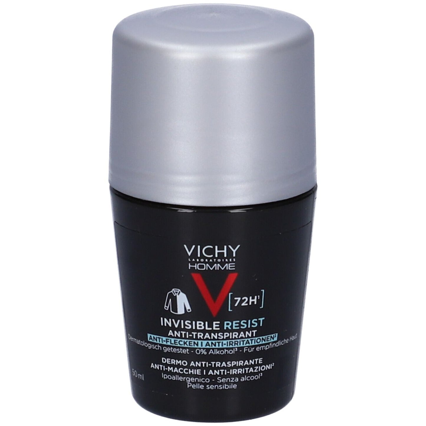 Vichy Homme Deodorante Invisibile Anti-traspirante Anti-Macchia 72h Roll-on 50ml