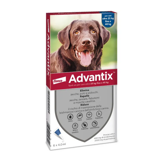 Advantix Spot On 6 pipette cani 25-40Kg