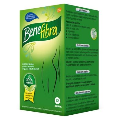 Benefibra Liquida 12 buste integratore ad alto contenuto di fibre vegetali