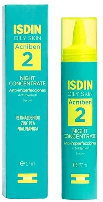 Isdin Acniben Oily Skin Night Concentrate Siero Anti-Imperfezioni 27ml