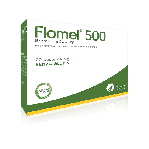Flomel 500mg  Bromelina 20 buste da 3g