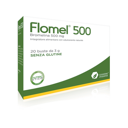 Flomel 500mg  Bromelina 20 buste da 3g