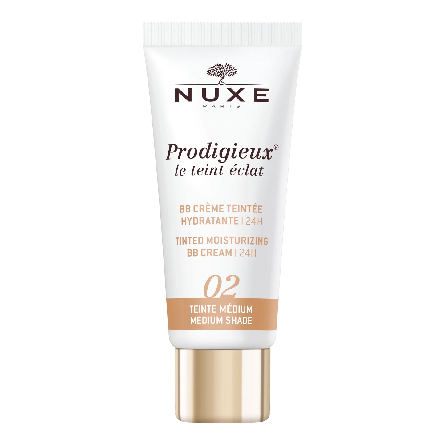 Nuxe prodigieux le teint éclat crema colorata idratante 02 tonalità scura 30ml