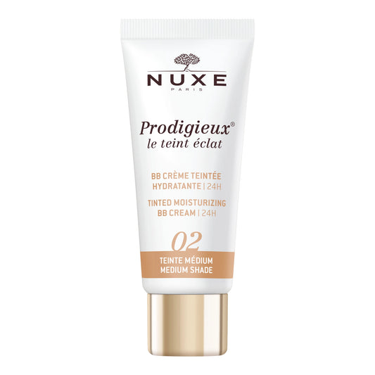 Nuxe prodigieux le teint éclat crema colorata idratante 02 tonalità scura 30ml