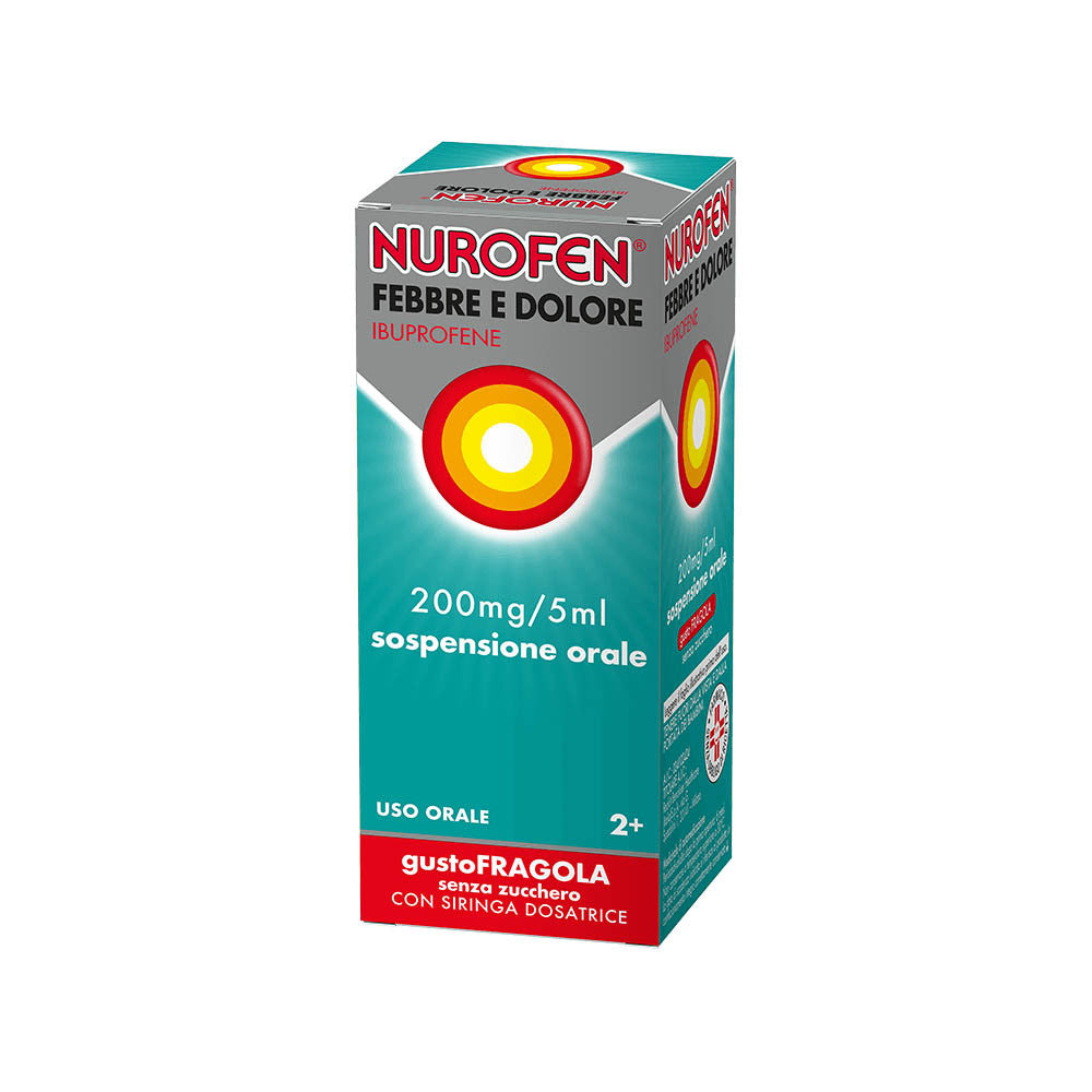 Nurofen Febbre e Dolore Adulti 200mg/5ml Gusto Fragola