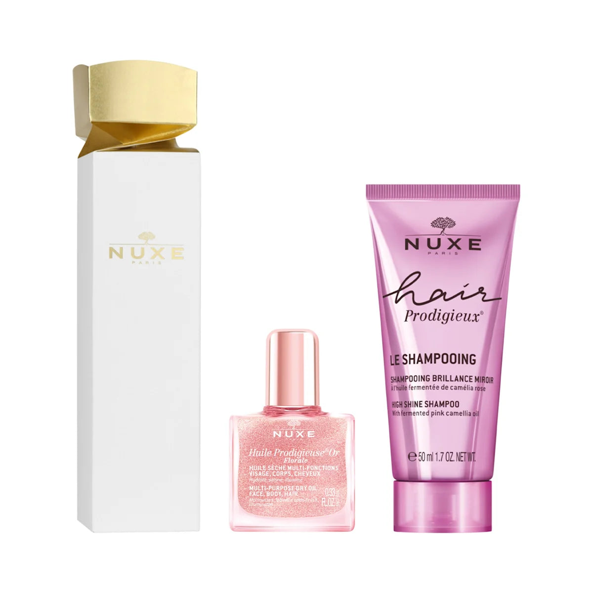 Nuxe Cracker Hair shampoo+ olio prodigioso floreale 2 Pezzi