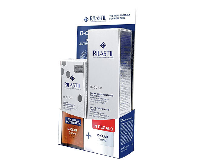 Rilastil D-Clar Cofanetto SOS Antimacchie Gocce 30 ml + Crema Viso 40 ml