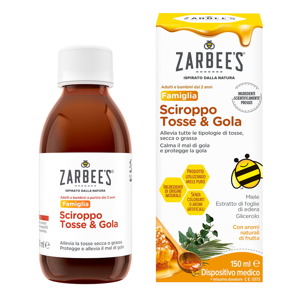 Zarbee's Sciroppo Tosse e Gola per tosse secca e grassa 150ml