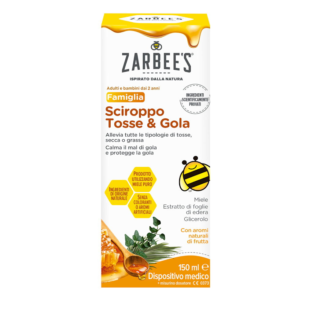 Zarbee's Sciroppo Tosse e Gola per tosse secca e grassa 150ml